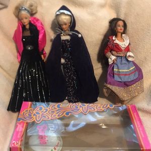 Lot of 3 Barbies, Italian Barbie, and 2 Barbies
